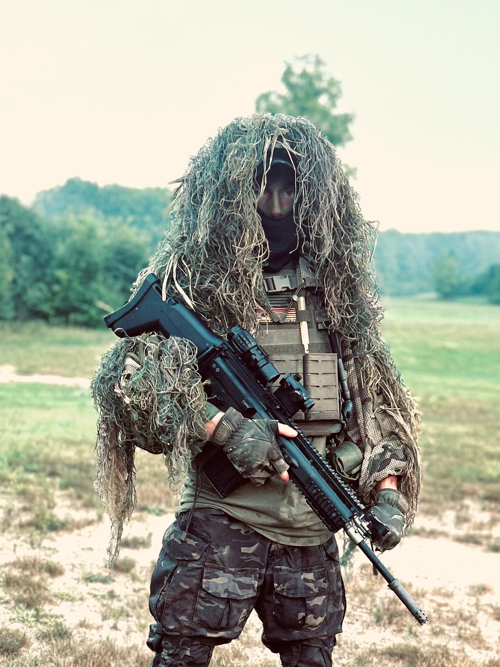 Dev-Gru Viper Style Ghillie Hood (Fully Garnished)