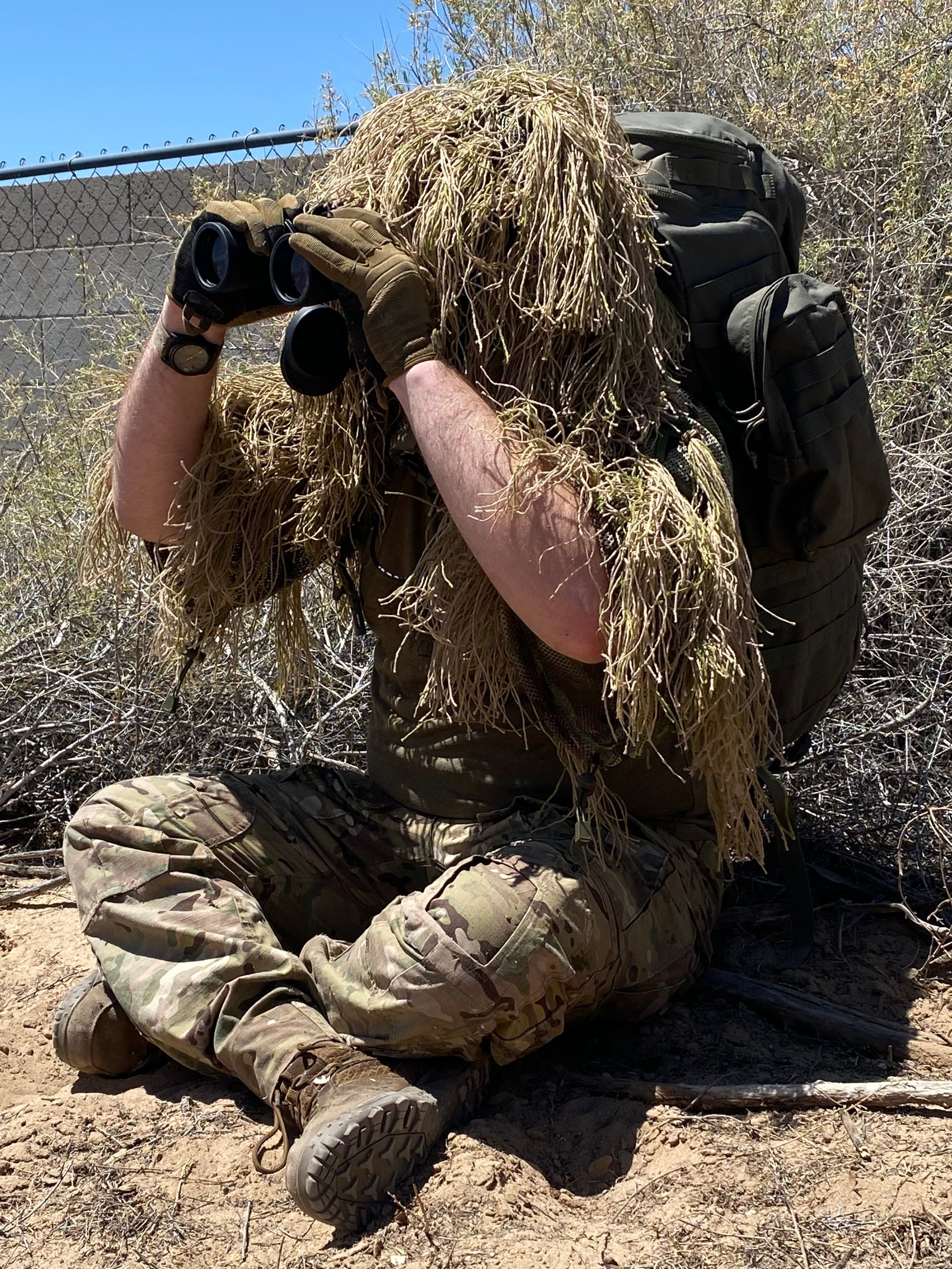 Desert-Ops Viper Style Ghillie Hood (Fully Garnished)